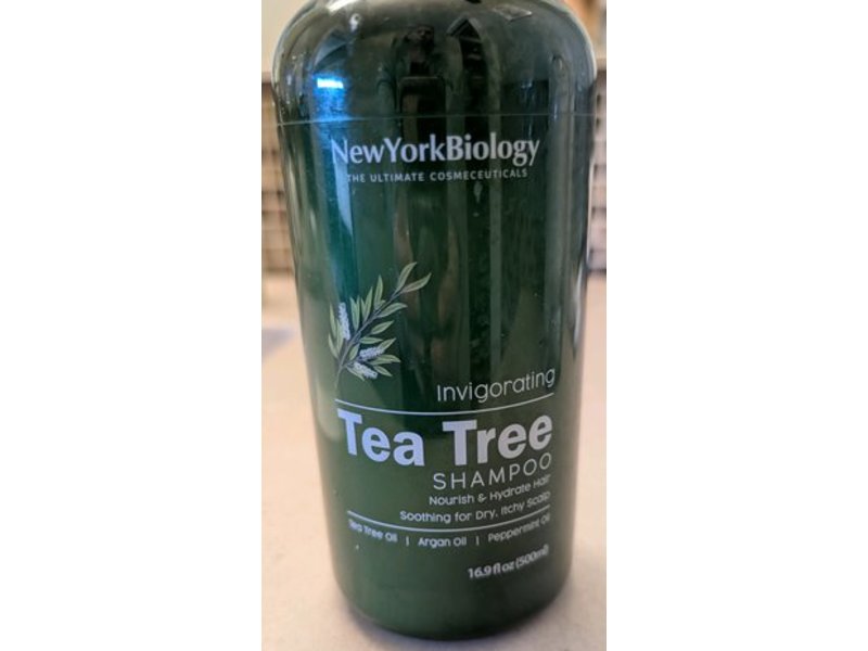 NewYorkBiology Invigorating Tea Tree Shampoo, 16.9 fl oz/500 mL