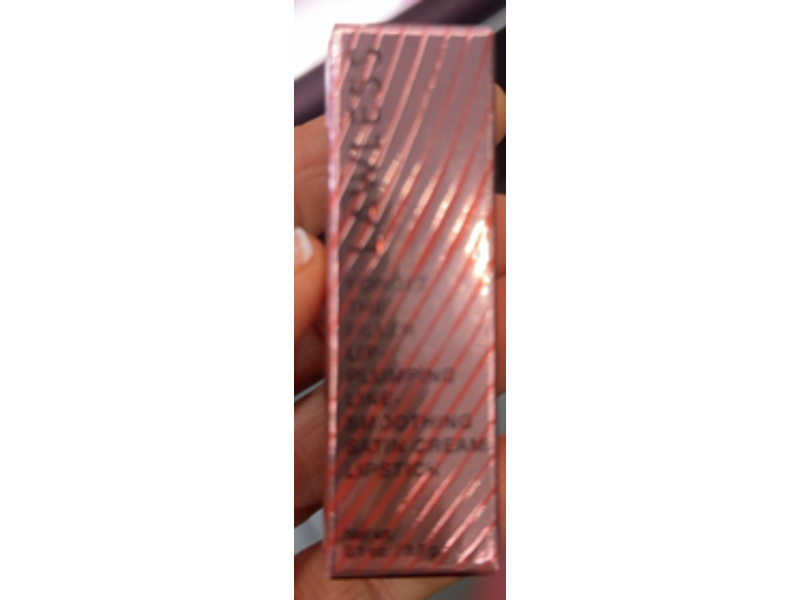 Lawless Forget the Filler Lip-Plumping Line-Smoothing Satin Cream Lipstick, Annie, 0.1 oz/3.7 mL