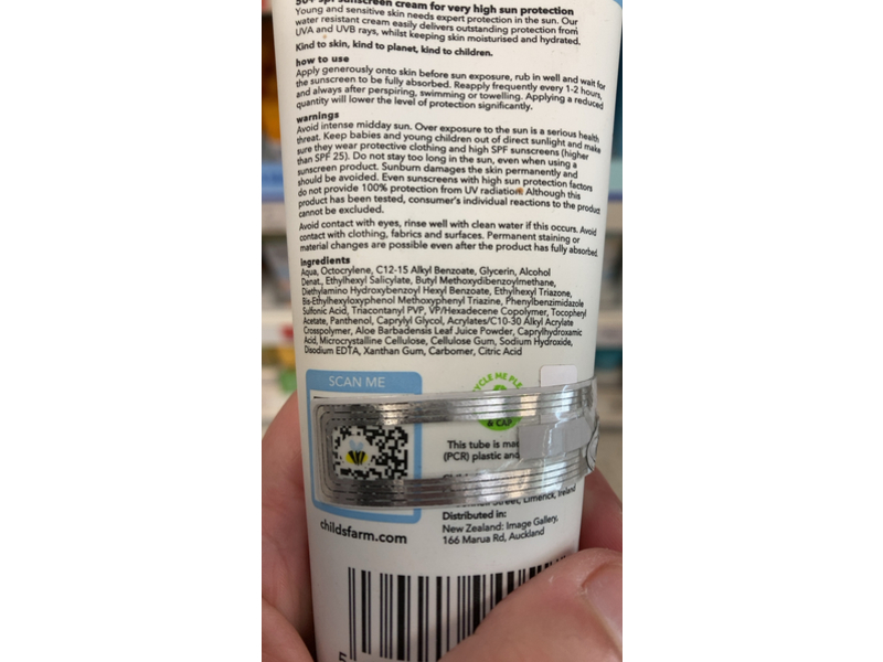 Childs Farm Sun Screen, SPF 50+, 4.2 fl oz/125 mL