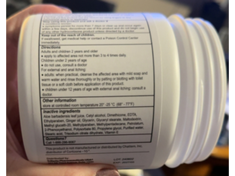 Globe Hydrocortisone Cream 1%, Maximum Strength, 16 oz/454 g