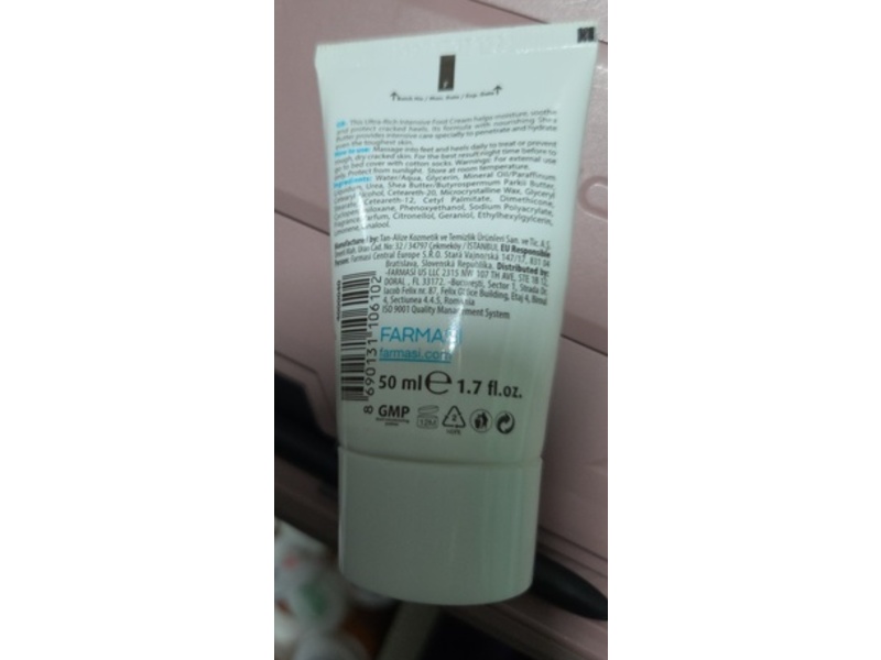 Dr.C.Tuna Ultra Rich Intensive Foot Cream, Glycerin & Shea Butter, 1.7 fl oz/50 mL
