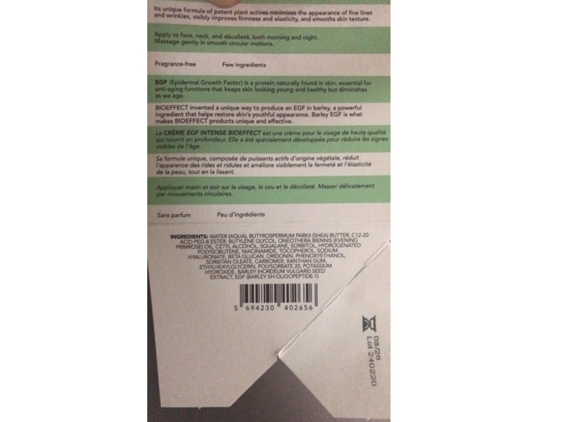 Bioeffect EGF Power Advanced Age-Defying Cream, 1.70 fl oz/50 mL