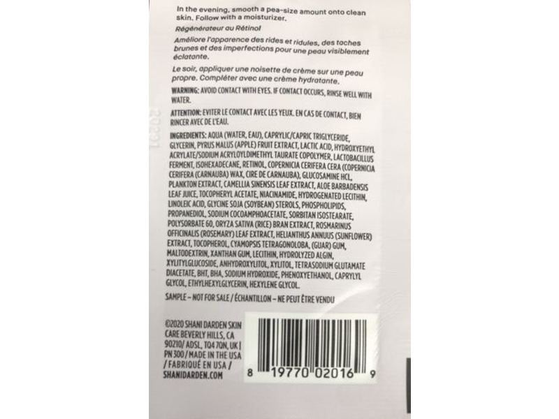 Allure Shani Darden Retinol Reform Serum, 0.03 fl oz/1 mL