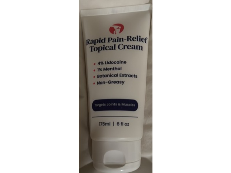 Nordic Health Rapid Pain Relief Topical Cream, 6 fl oz/175 mL