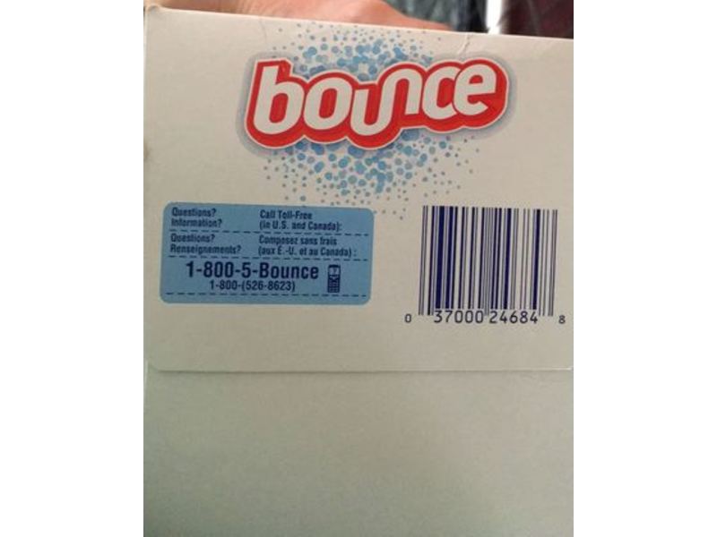 Bounce Fabric Softener Sheets, Free & Gentle, 240 Count