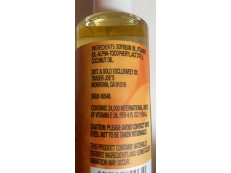 Trader Joe's Oil Blend, Vitamin E, 4 fl oz/118 mL