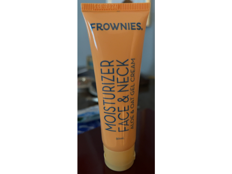 Frownies Face & Neck Aloe & Oat Gel Gream Moisturizer, 2 oz/500 mL