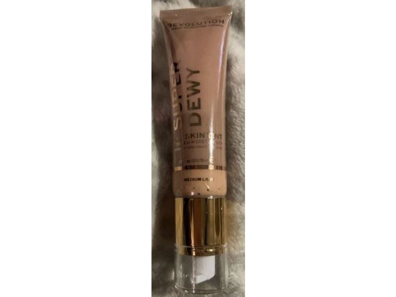 Revolution Super Dewy Skin Tinted Moisturiser, Medium, 1.85 fl oz/55 mL