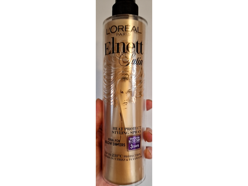 L'Oreal Paris Elnett Satin Heat Protect Styling Spray, 170 mL