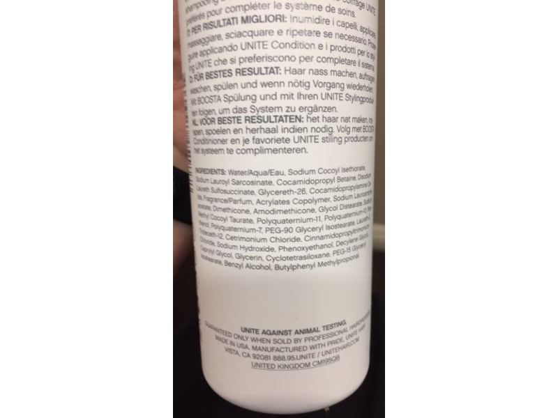 Unite Boosta Volume Body Shampoo, 10 fl oz/300 mL