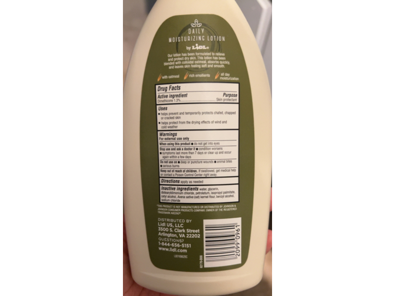 Lidl Daily Moisturizing Lotion, 18 fl oz/532 mL