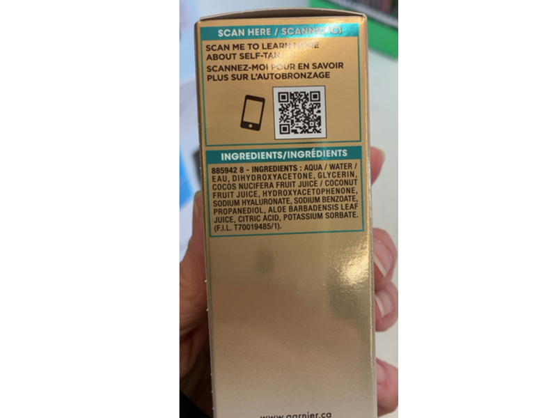 Garnier Self-Tan Serum, Hyaluronic Acid, 30 mL