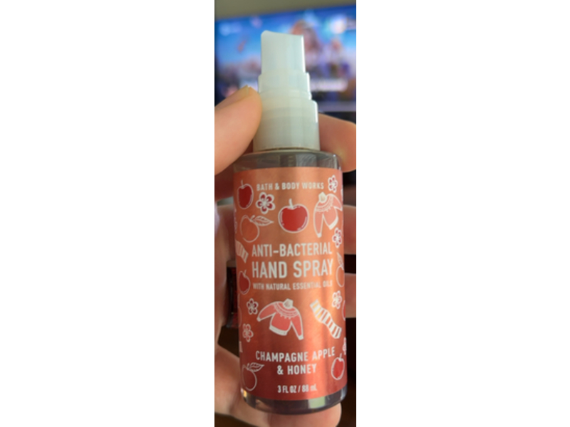 Bath & Body Works Anti Bacterial Hand Spray, Champagne Apple & Honey, 3 fl oz/88 mL