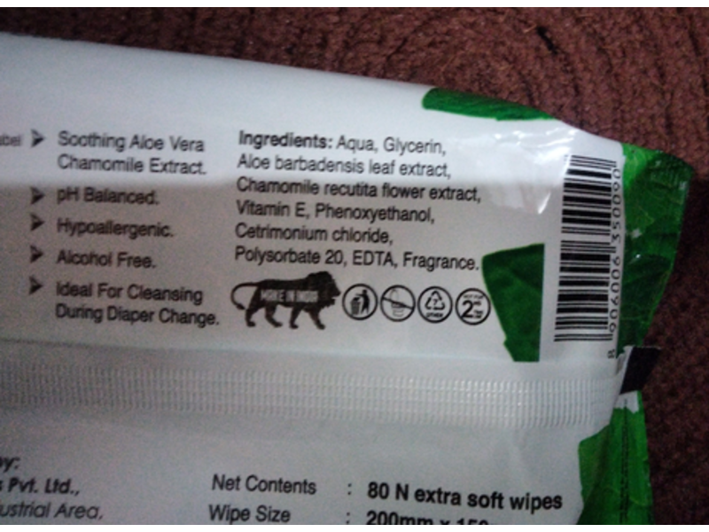 Novel Baby Wet Towels, 80 Count, Pack Of 2