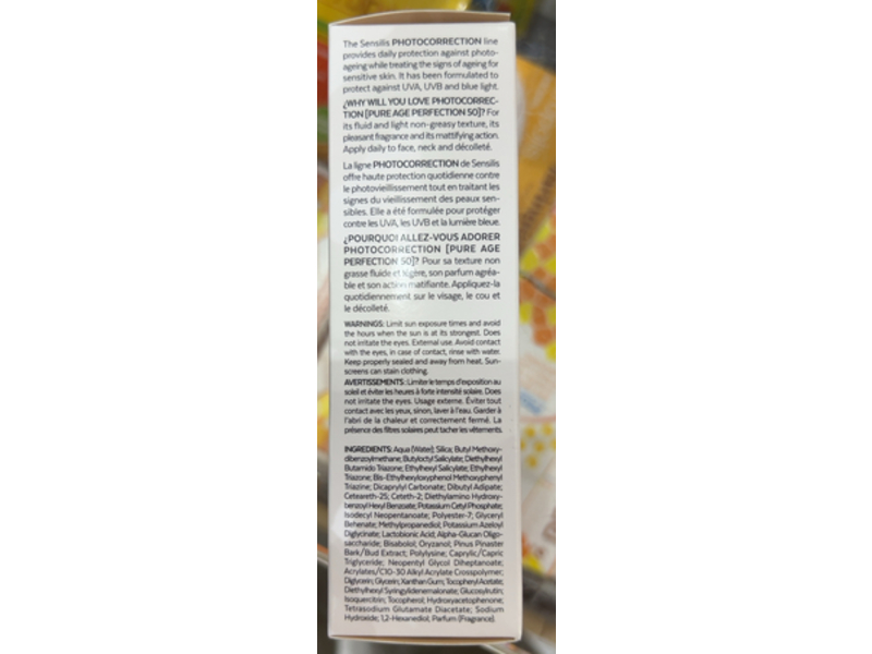 Sensilis Photocorrection Pure Age Perfection, SPF 50, 40 mL