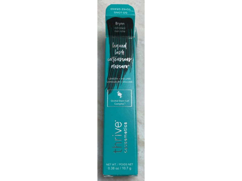 Thrive Causemetics Liquid Lash Extensions Mascara, Brynn (Rich Black), 0.38 oz/10.7 g