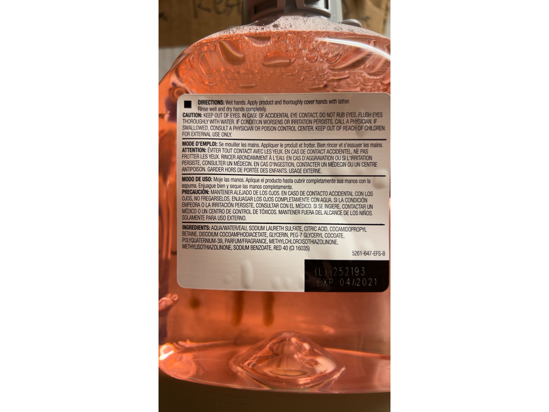 Gojo Luxury Foam Handwash, Cranberry Scent, 1.25 fl oz/1.25 L, Pack Of 3