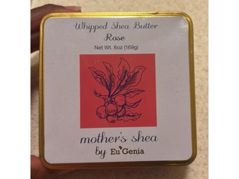 Eu'Genia Whipped Shea Butter, Rose, 6 oz/169 g