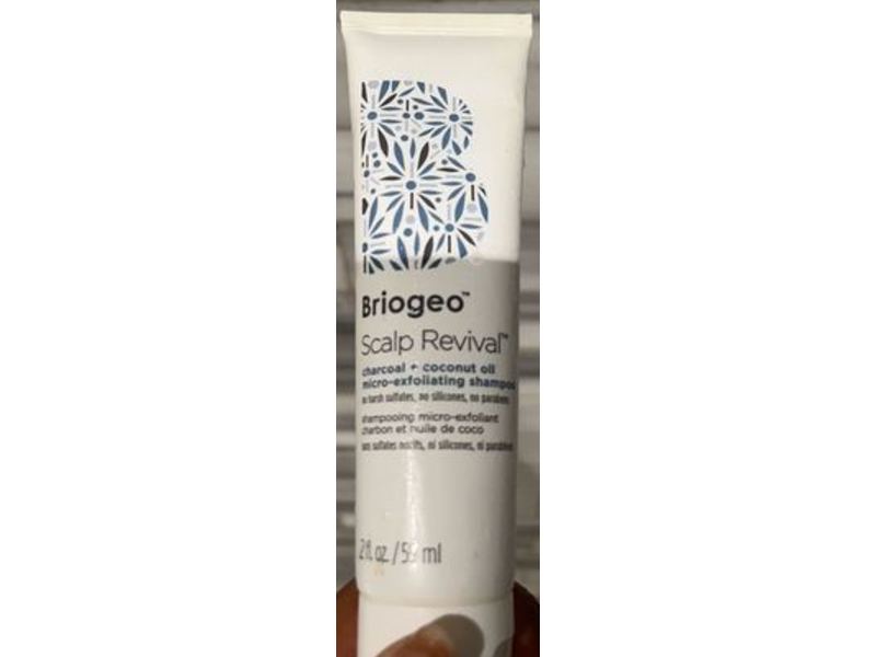 Briogeo Scalp Revival Micro-Exfoliating Shampoo, Charcoal + Coconut Oil, 2 fl oz/59 mL