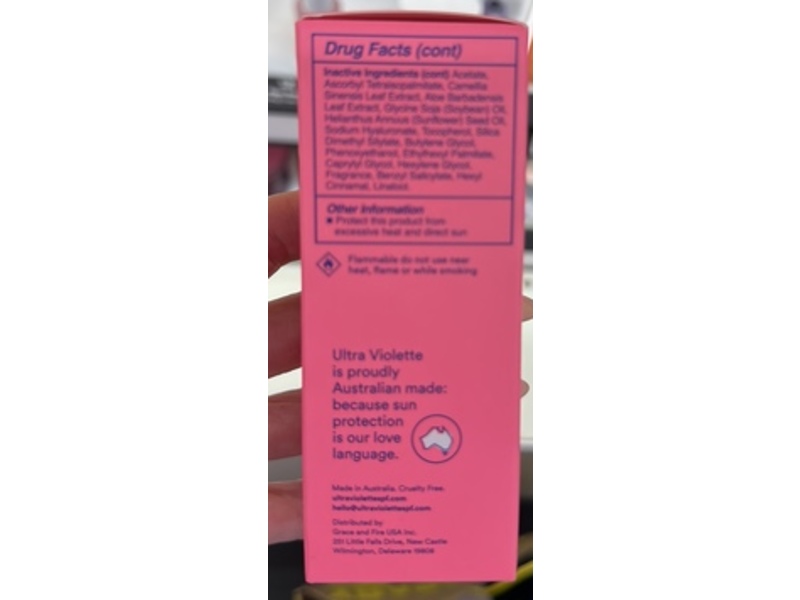 Ultra Violette Preen Screen Reapplication Mist Skinscreen, SPF 50 PA++++, 1.7 fl oz/50 mL