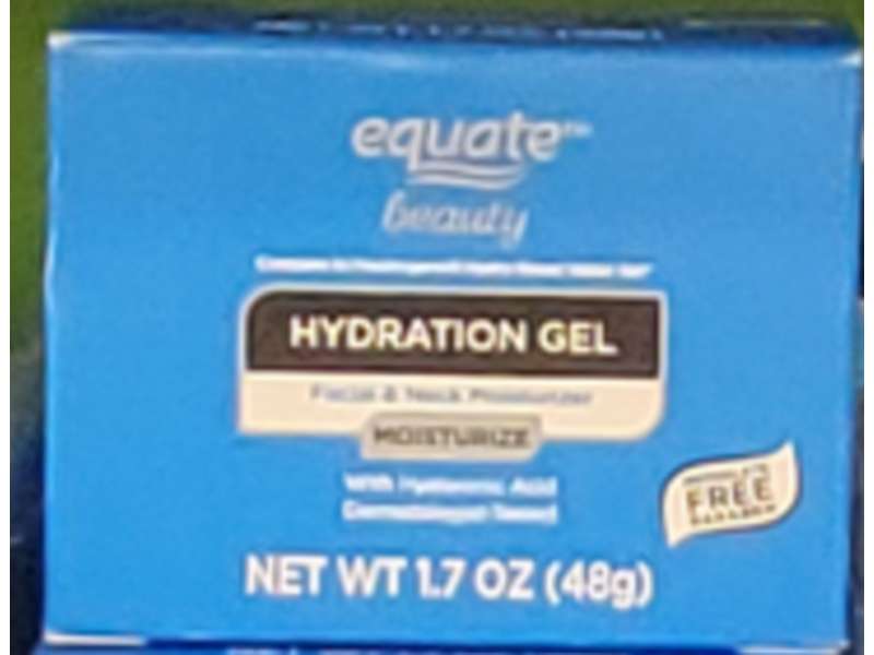 Equate Beauty Hydration Gel, Moisturize, 1.7 oz/48 g