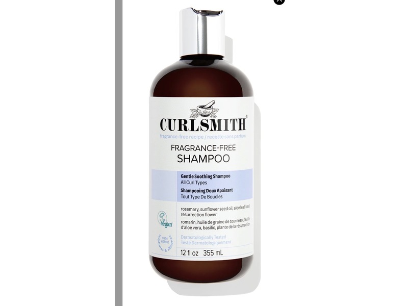 Curlsmith Gentle Soothing Shampoo, Fragrance Free, 12 fl oz/355 mL