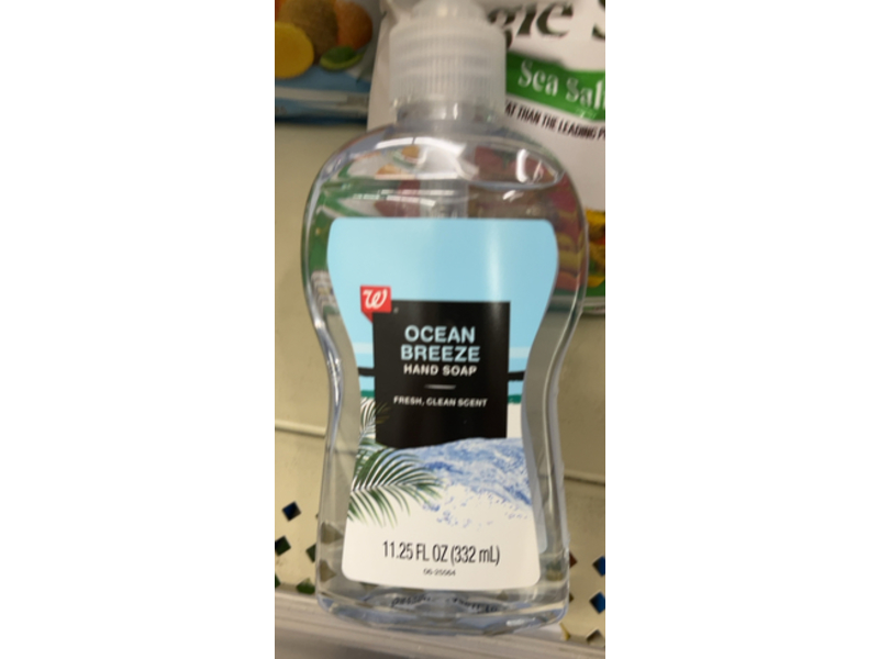 Walgreens Ocean Breeze Hand Soap, Fresh & Clean, 11.25 fl oz/332 mL