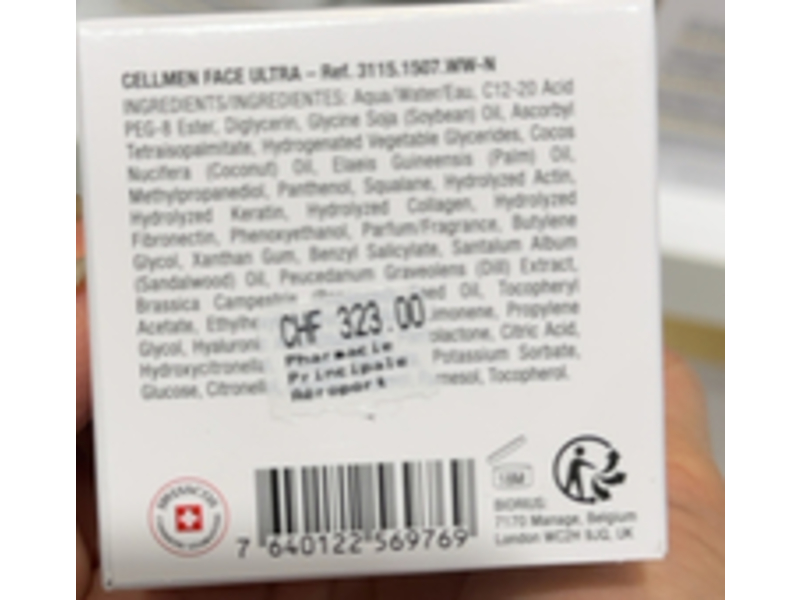 Cellcosmet Cellmen Face Ultra Face Cream, 1.74 oz/50 mL