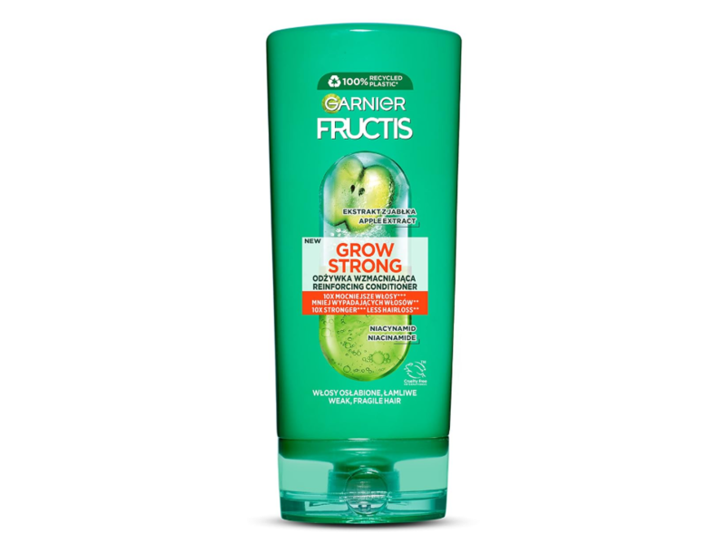 Garnier Fructis Grow Strong Strengthening Conditioner, Apple Extract + Niacinamide, 200 mL
