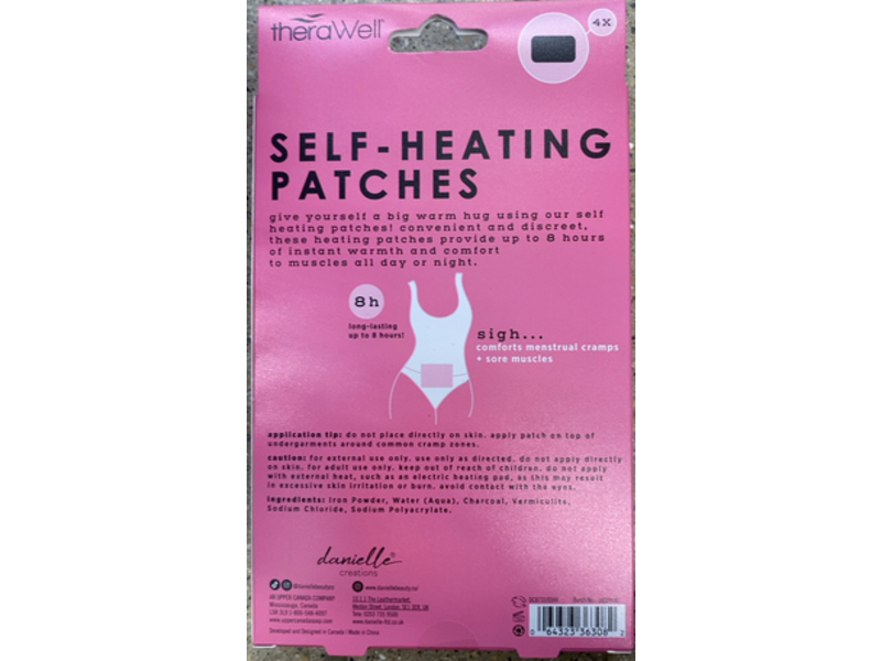 Danielle Soothe + Comfort Self Heating Patches, 4 Count
