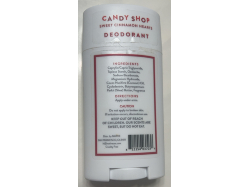 Native Deodorant, Sweet Cinnamon Heart, 2.65 oz/75 g