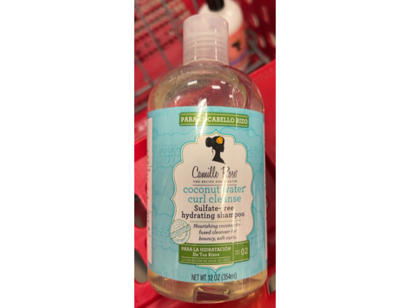 Camille Rose Curl Cleanse Hydrating Shampoo, Coconut Water, 12 oz/354 mL