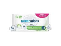 WaterWipes 3-In-1 Sensitive+ Hydrating Boost Wipes, Aloe Vera, 60 Count - thumbnail 1
