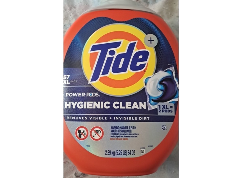 Tide Hygienic Clean Power Pods, Original Scent, 84 fl oz/2,39 kg, 57 Count