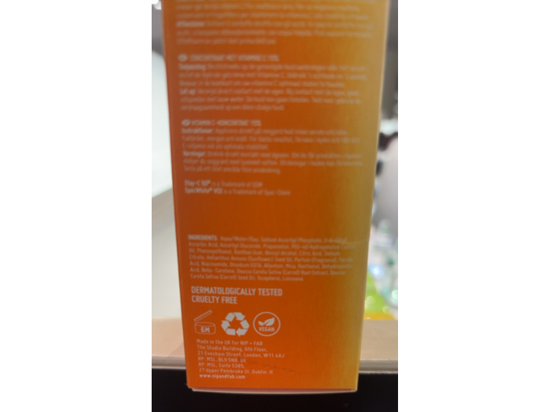 Nip+Fab Vitamin C Fix Concentrate Extreme Serum, 1.01 fl oz/30 mL