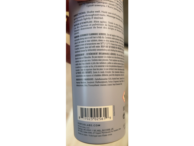Virtue Refresh Dry Shampoo, 4.5 oz/128 g
