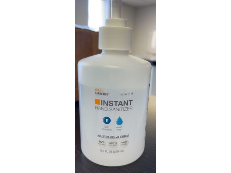 Miami Carry On Instant Sanitizer, 8.5 fl oz/250 ml