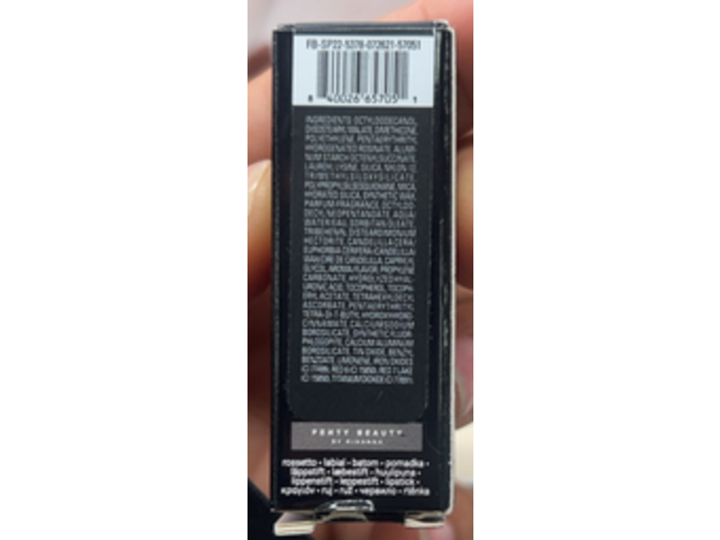 Fenty Beauty By Rihanna Icon Semi Matte Lipstick, The Mvp, 0.134 oz/3.8 g