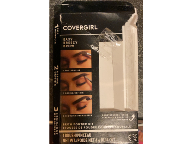 Covergirl Easy Breezy Brow Powder Kit, 715 Honey Brown, 0.14 oz/4 g