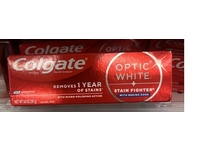 Colgate Optic White Fluoride Toothpaste, Clean Mint, 3.8 oz/107 g - thumbnail 2