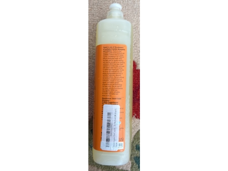 Sonett Laundry Liquid , Olive, 34 oz/1 L