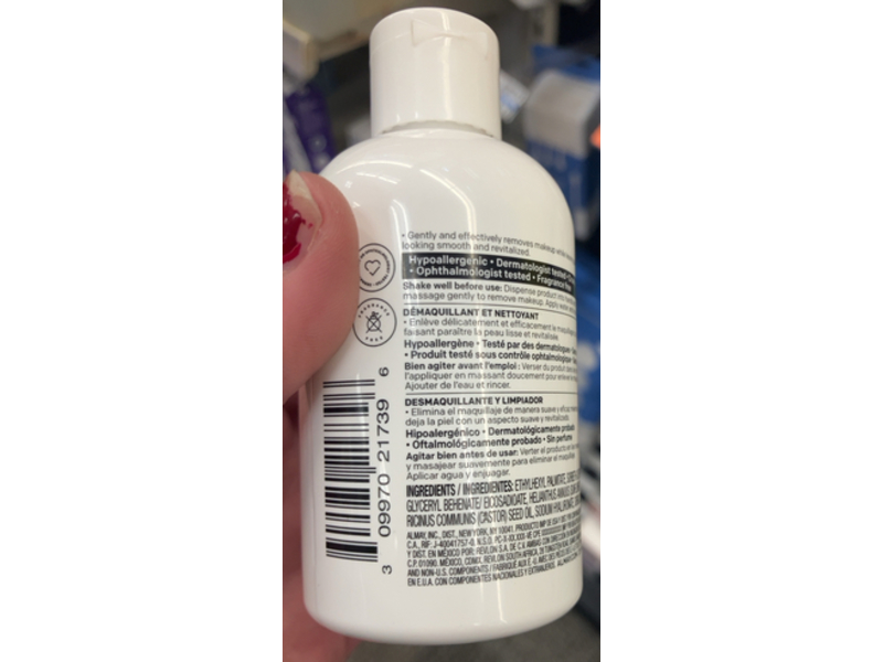 Almay Moisturizing Makeup Remover & Cleanser, 4 fl oz/118 mL