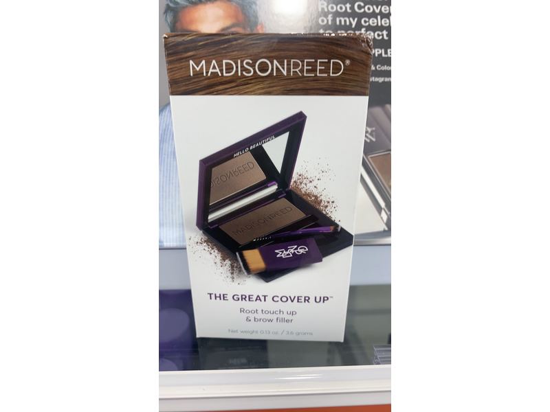Madison Reed Root Touch Up + Brow Filler, Sabbia Light Brown, Instant Gray Coverage, Fills in Brows & Thinning Hairlines, Temporary Concealing Powder, 0.13 oz (60 uses)