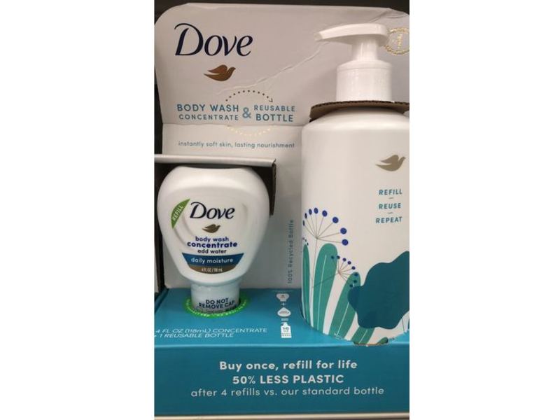 Dove Concentrate Refill & Daily Moisture Body Wash Kit