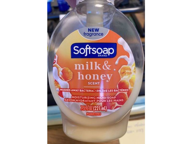 Softsoap Moisturizing Hand Soap, Milk & Honey Scent, 7.5 fl oz/221 mL