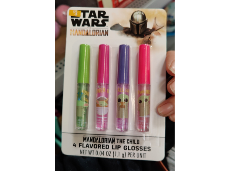 Star Wars The Mandalorian The Child Lip Glosses, 0.04 oz/1.1 g, 4 Flavored