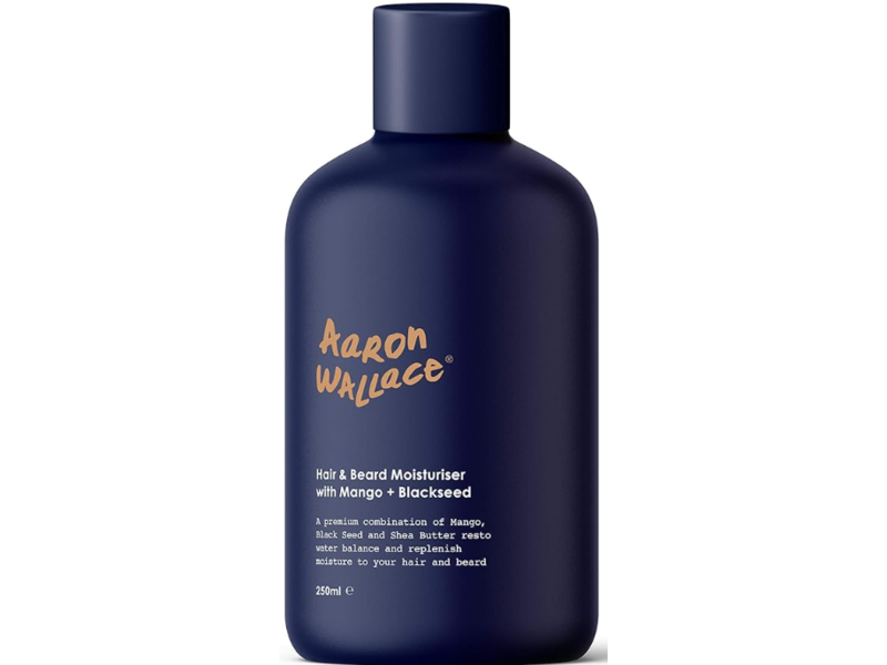 Aaron Wallace Softening Hair & Beard Moisturizer, Mango Blackseed Oil, 8.4 fl oz/250 mL
