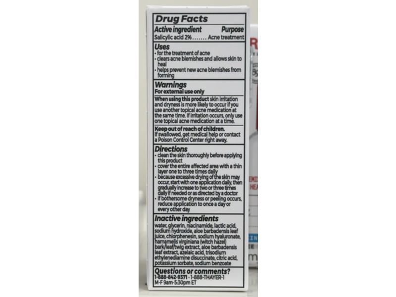 Thayers Double Action Acne Serum, Salicylic Acid, 1.0 fl oz/30 mL