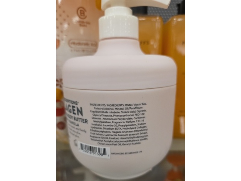 Body Prescriptions Collagen Moisturizing Body Butter ,19.4 oz/550 g