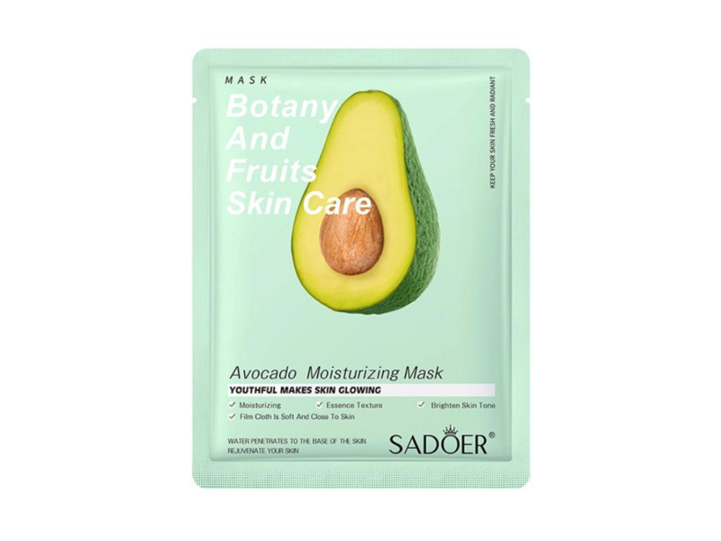 Sadoer Botany And Fruits Moisturizing Facial Mask, Avacado, 25 g